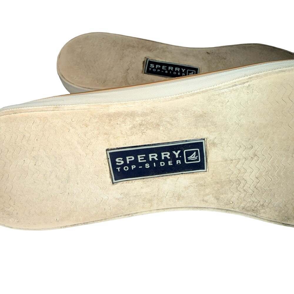 Women’s Sperry Top-Sider Tan Canvas Boat Shoes size 6 - Picture 6 of 6